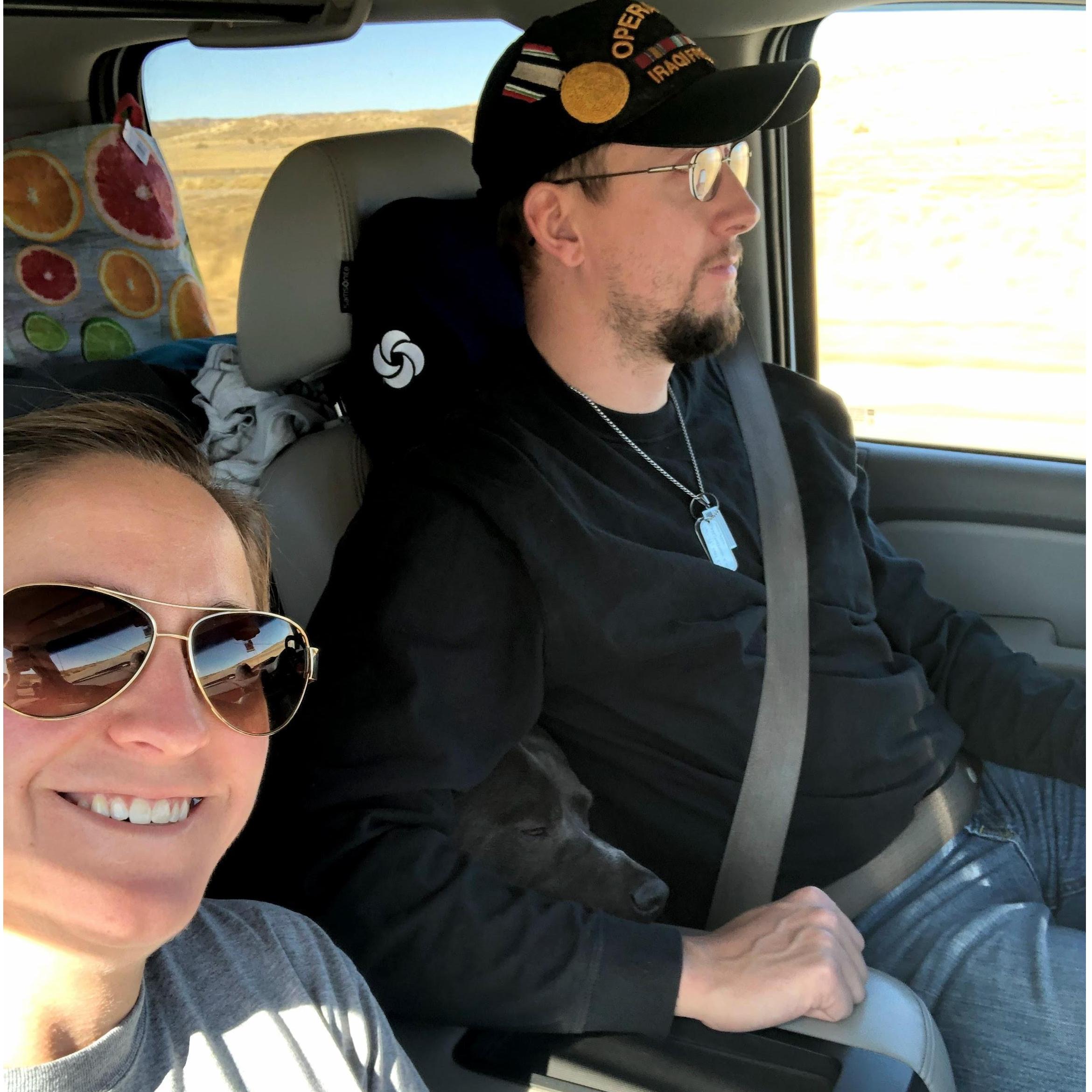 Road trip from Montana back to Colorado with Mack