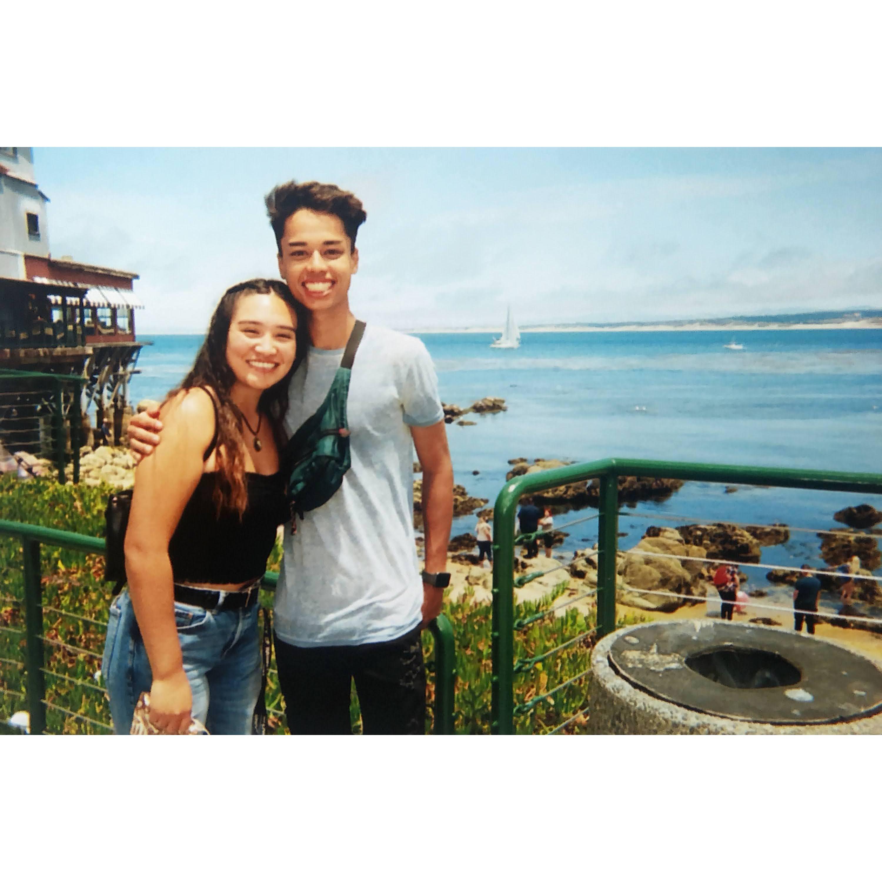 The first picture we have together as friends, before we started dating.