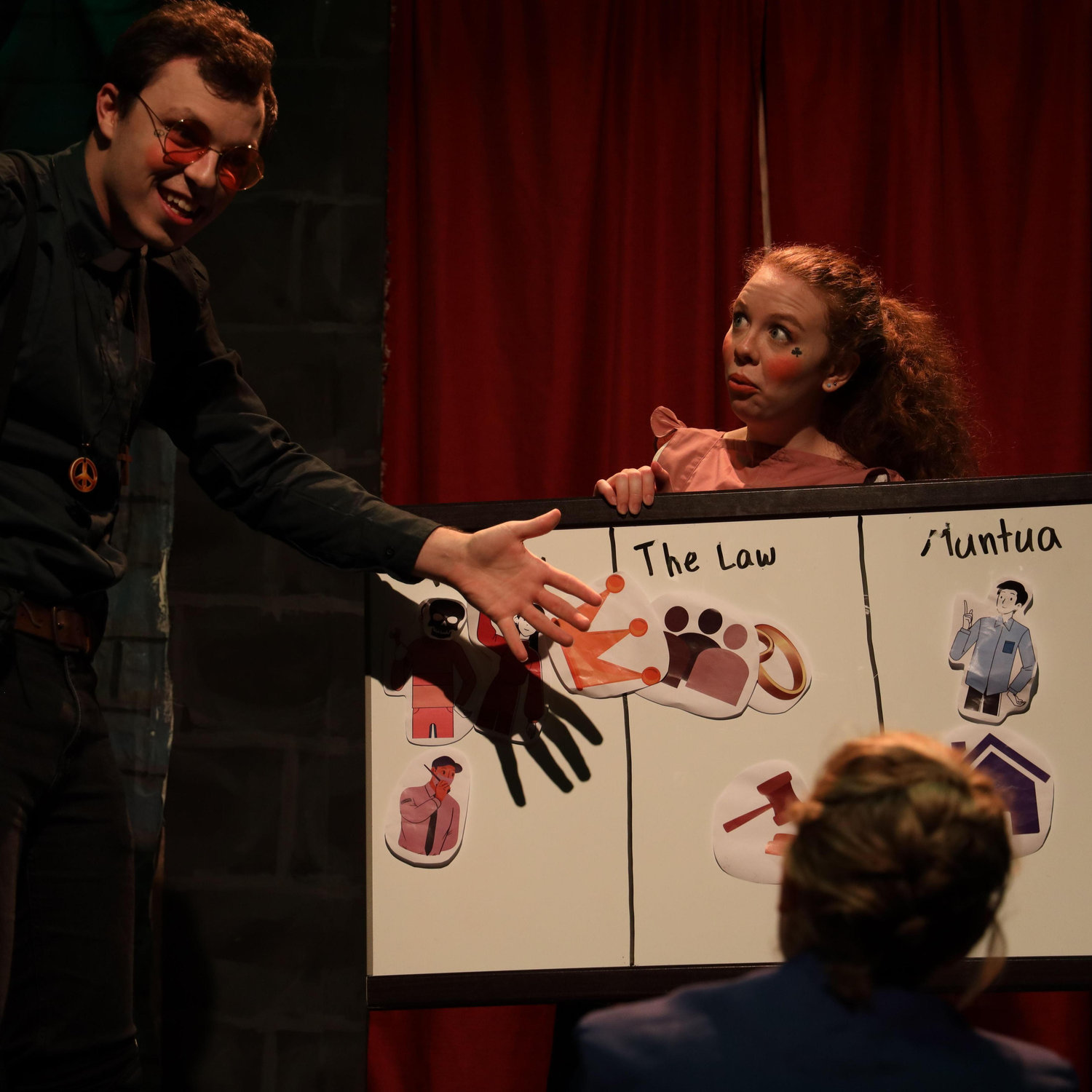 Violet and Joelle in "The Comedy of Romeo and Juliet"