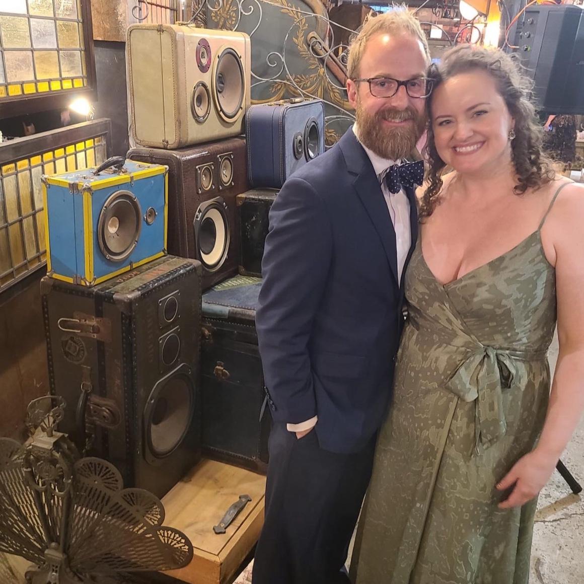 At Meagan & Matt’s gorgeous wedding.