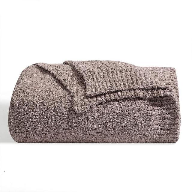 bearberry Super Soft Fluffy Throw Blanket Lightweight Cozy Warm Throw Blankets for Couch Bed Sofa All Season (Khaki, 50”x60”)