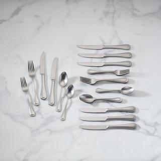 Textured Neutrals 24-Piece Flatware Set, Service for 4