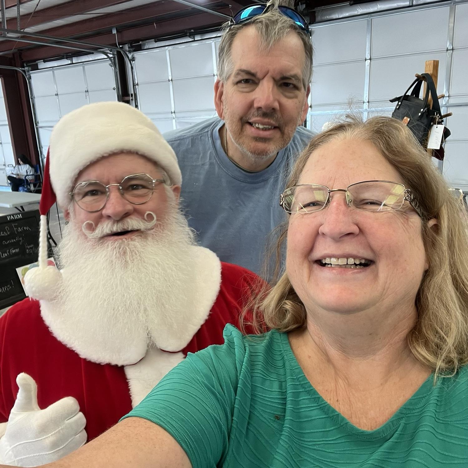 Random run in with Santa in Greenville