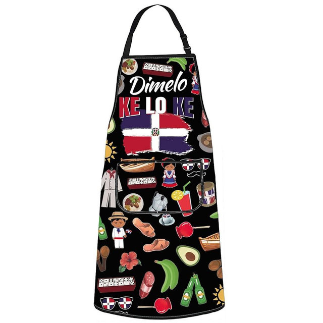 G2TUP Dominican Republic Apron Dominica Cooking Aprons Dominica Kitchen Gifts Dimelo Ke Lo Ke Apron