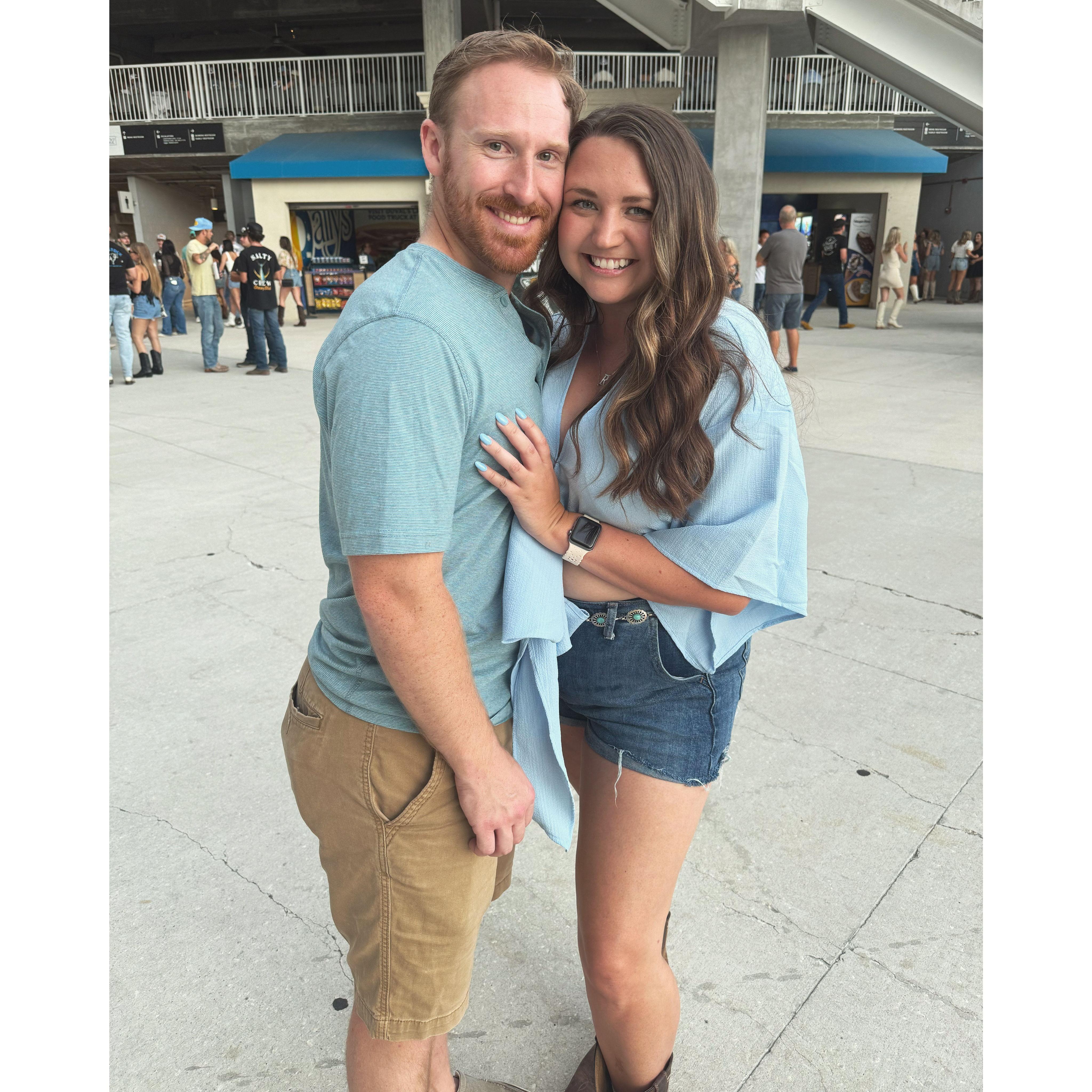 Our first concert together, Parker Mccollum in Jax!
