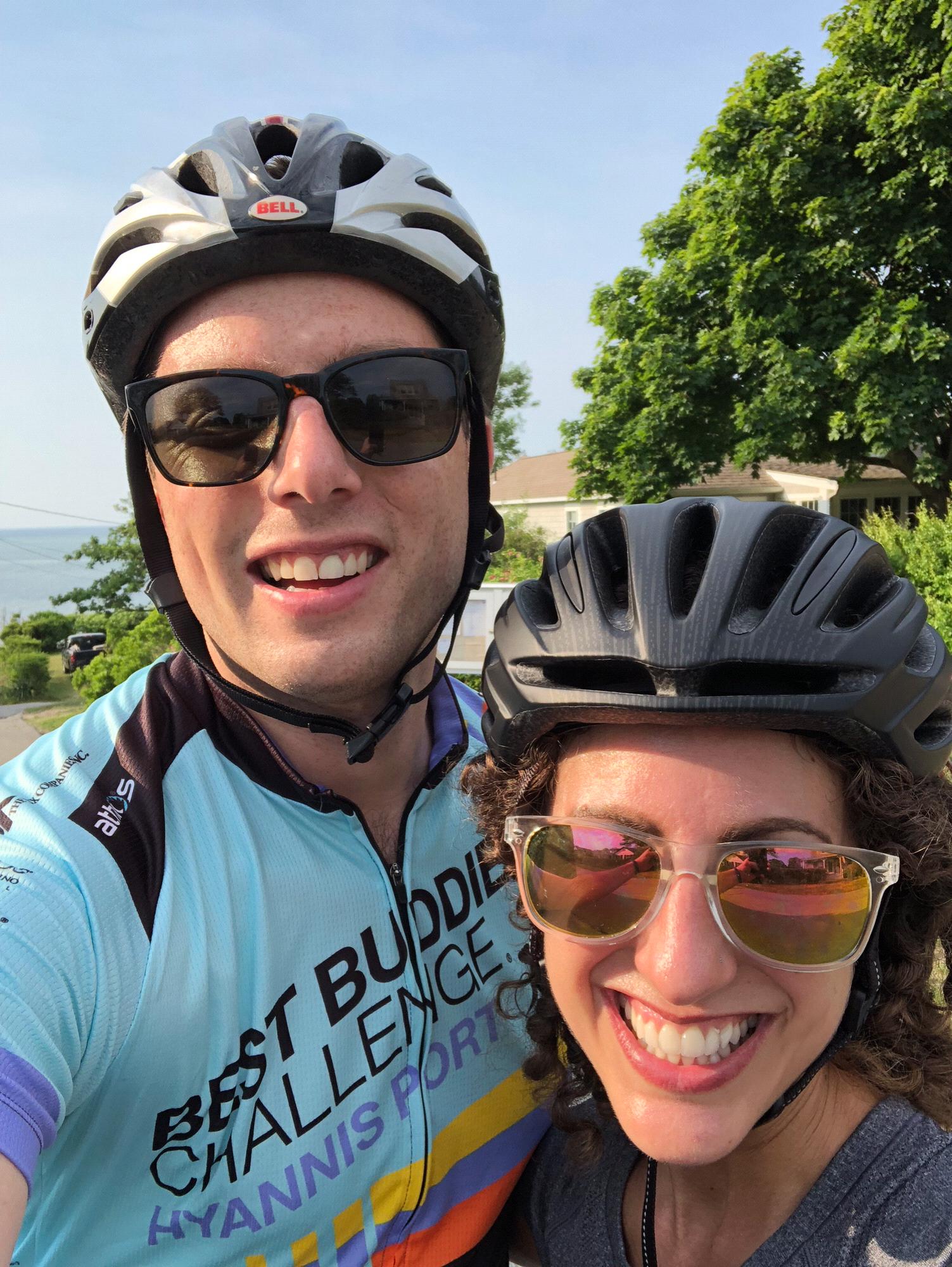After Andy took Shoshana biking on the Cape Cod Rail Trail for the 1st time <3