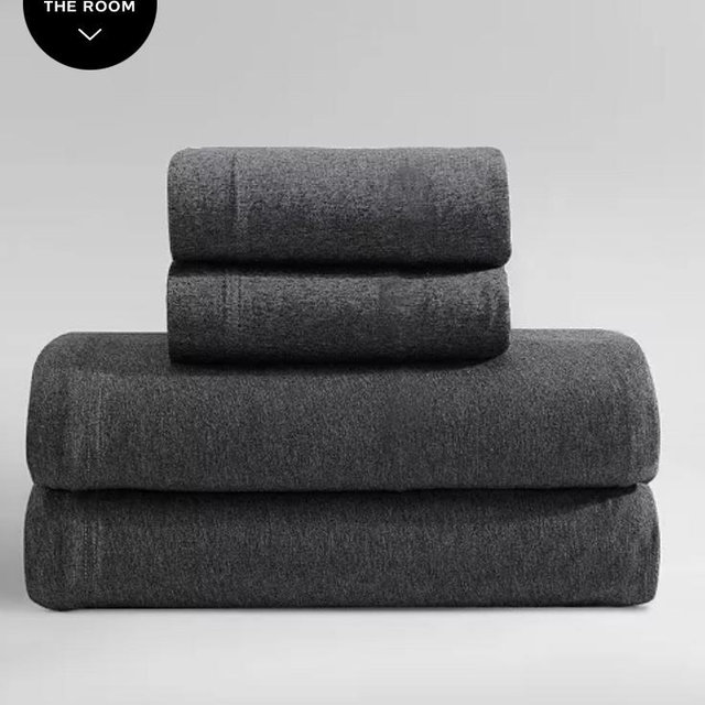 Calvin Klein Melange Tencel Jersey 4-Pc. Sheet Set, King Dark Grey