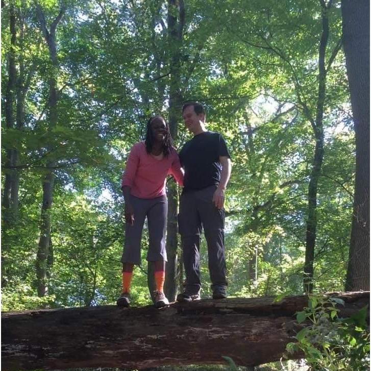 We did it!!! Climed our first log together!!