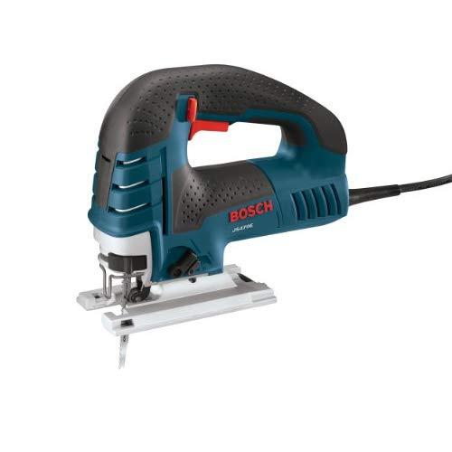 Bosch Power Tools Jig Saws - JS470E Corded Top-Handle Jigsaw - 120V Low-Vibration, 7.0-Amp Variable Speed For Smooth Cutting Up To 5-7/8" Inch on Wood, 3/8" Inch on Steel For Countertop, Woodworking