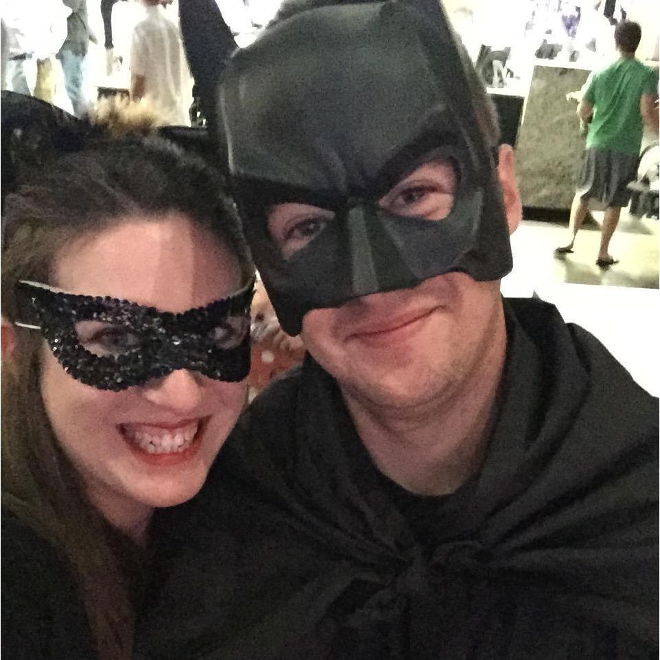 Batman and Catwoman - Halloween Bowling 2015