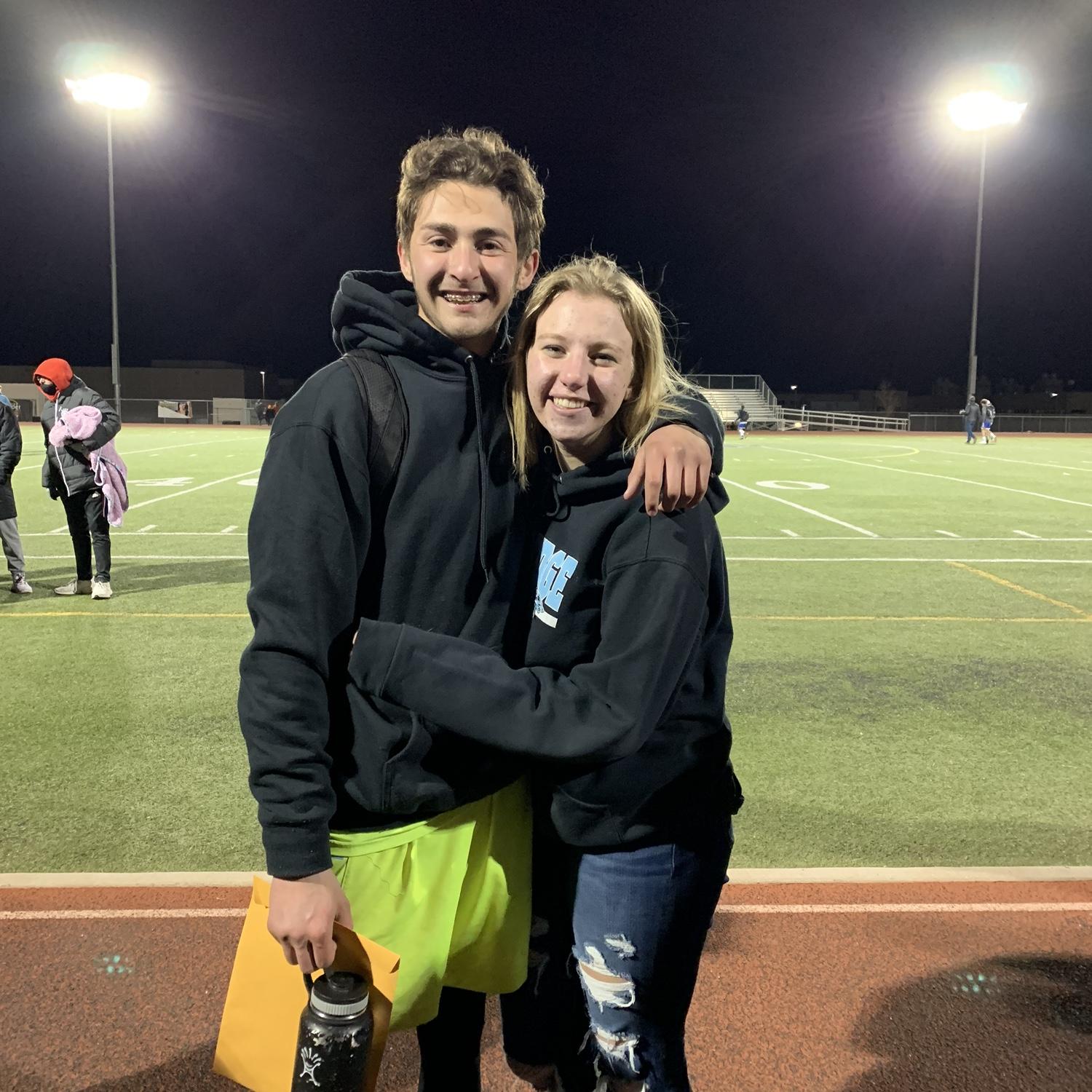 Garrett's high school soccer senior night.