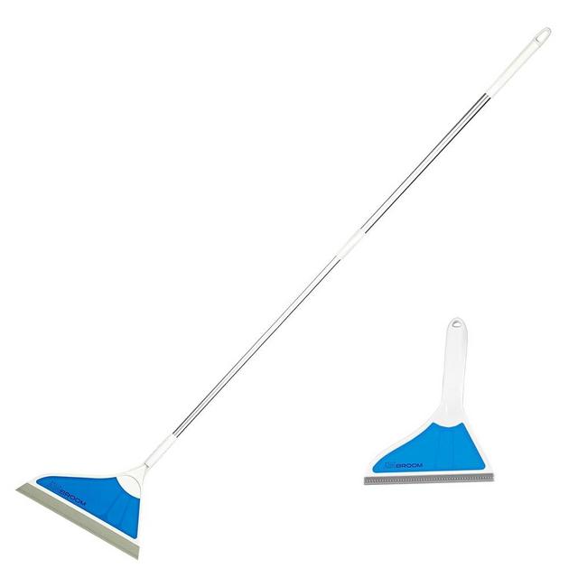 Helio Air Broom – As Seen on TV - All Surface Sweeper and Squeegee Broom - for Wet and Dry Cleaning - Dust, Dirt, Liquids, Pet Hair - Tile, Hardwood Floors, Carpet, Furniture, Windows, Shower Doors