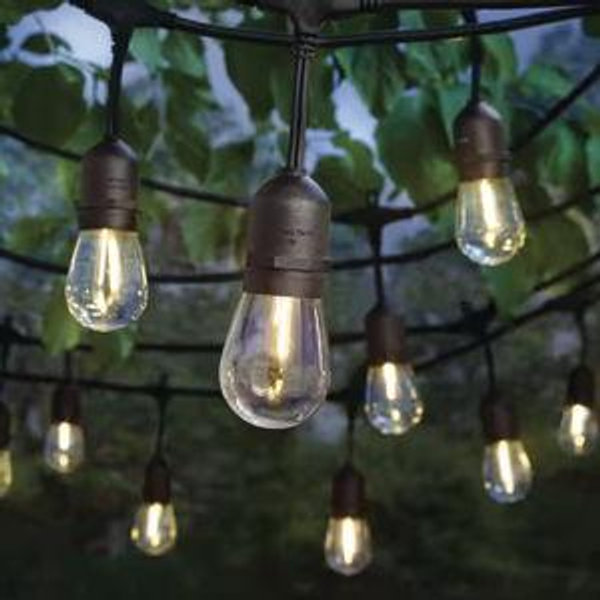 24-Light 48 ft. Plug-in Indoor/Outdoor Edison Patio String Light