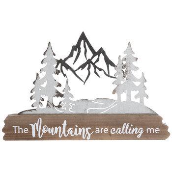 The Mountains Are Calling Me Wood Decor