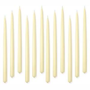 Colored Tiny Tapers, Set of 12, Ivory