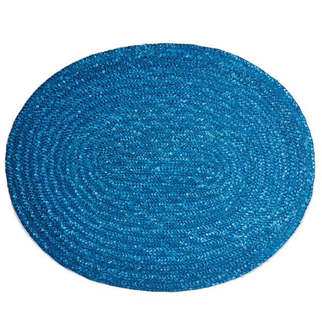 Blue Woven Raffia Placemat