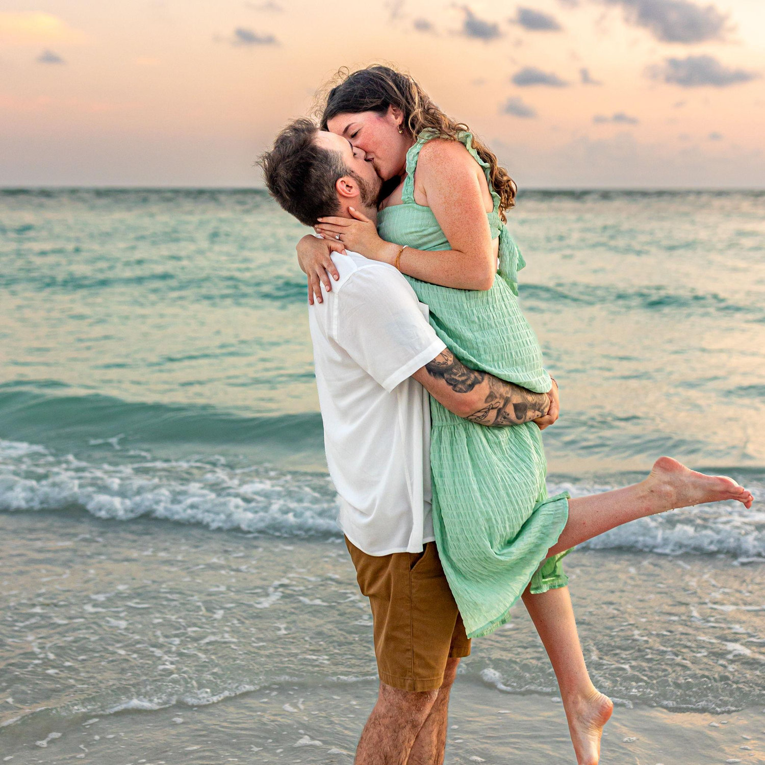 We just got engaged in this picture.