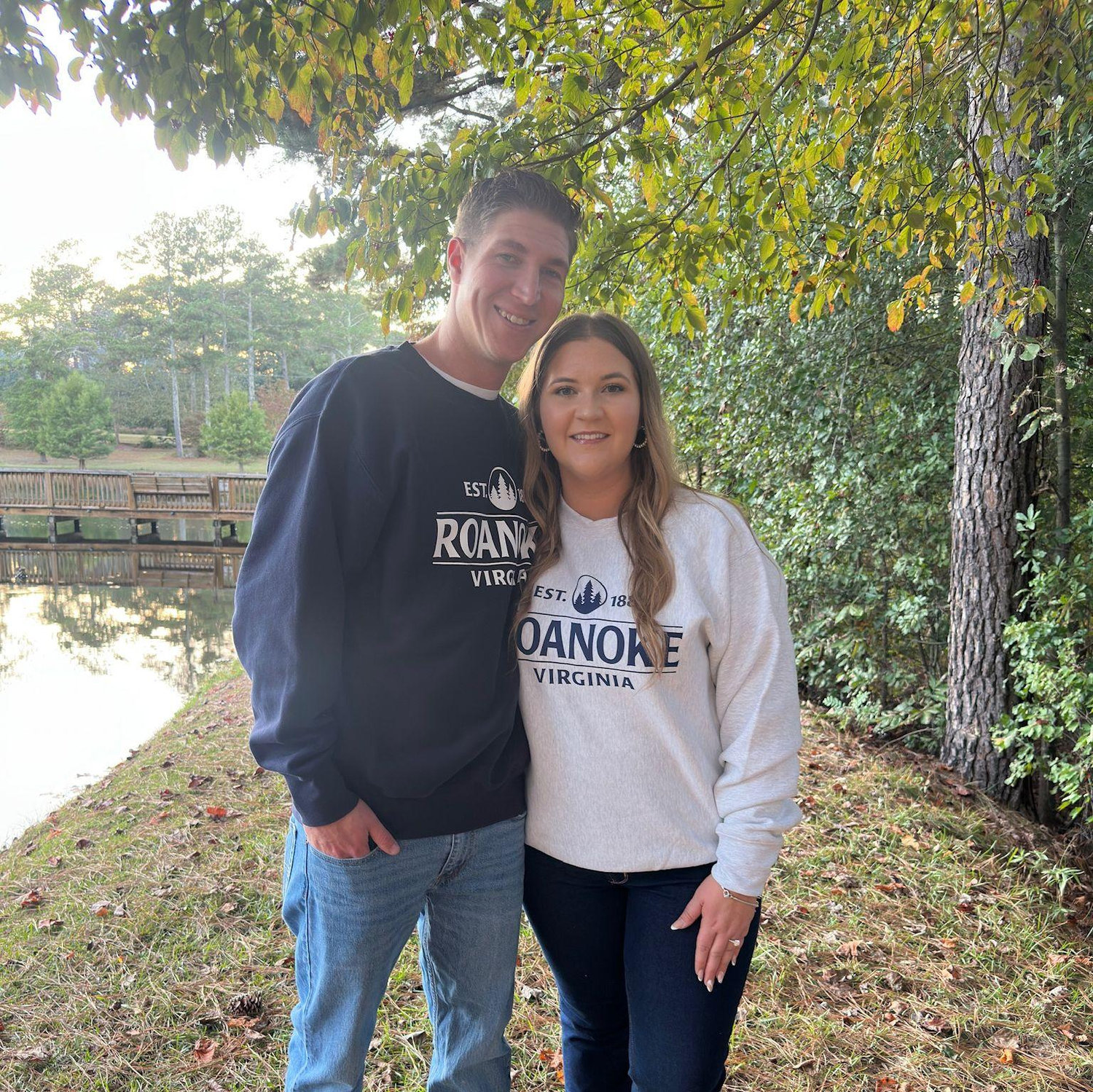 Sweatshirts we got during our weekend getaway when I said YES!