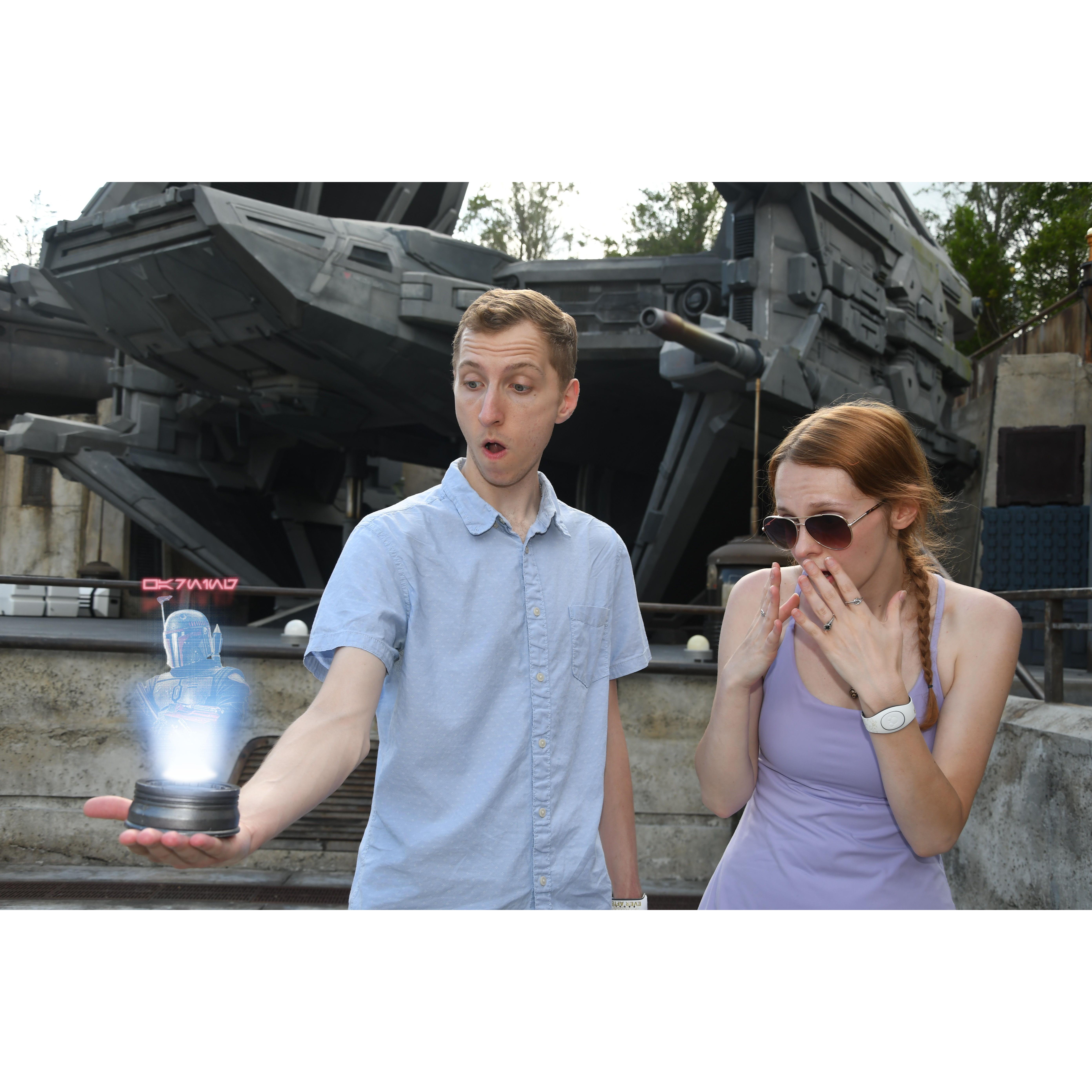 Having fun the next day at Hollywood Studios