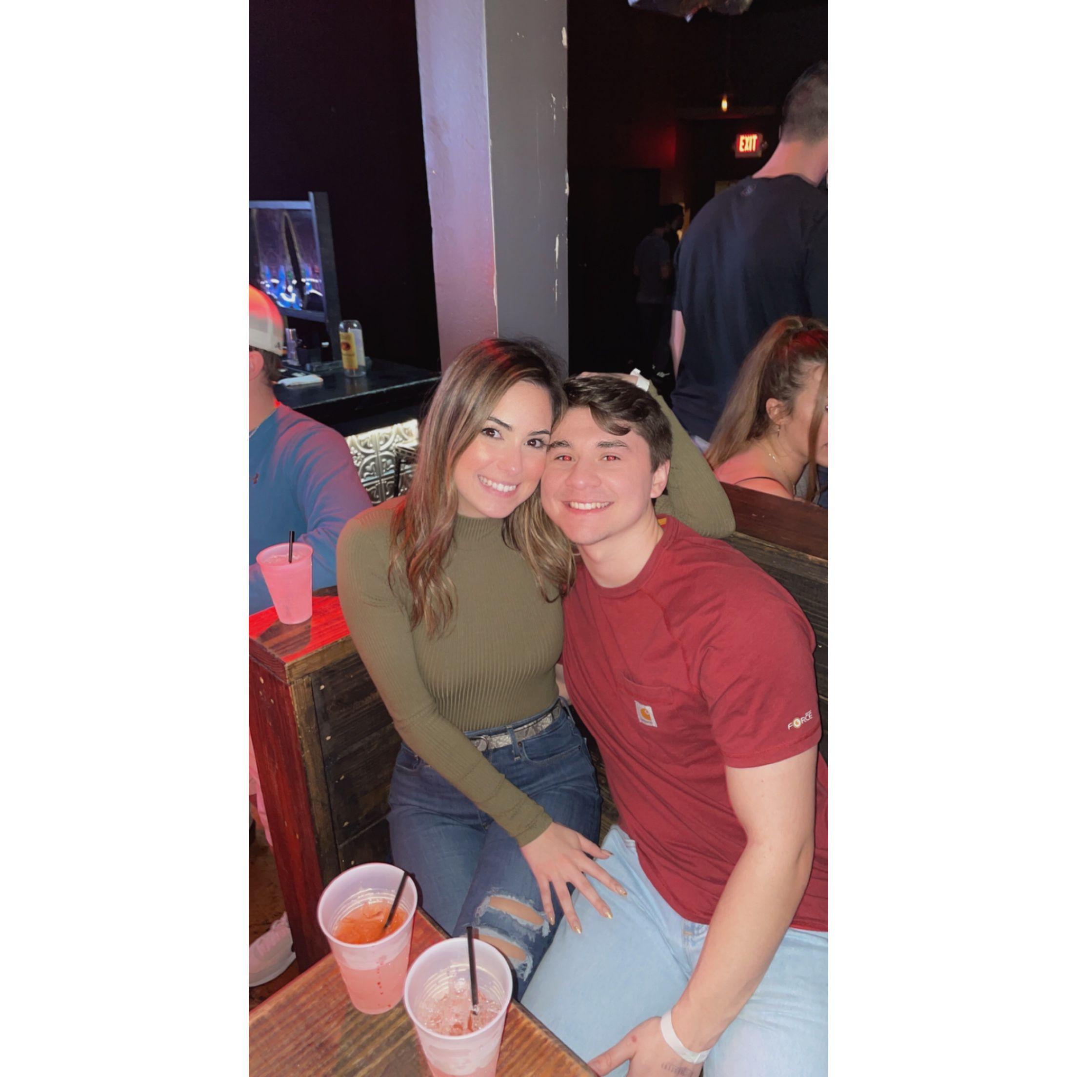 Our first photo together