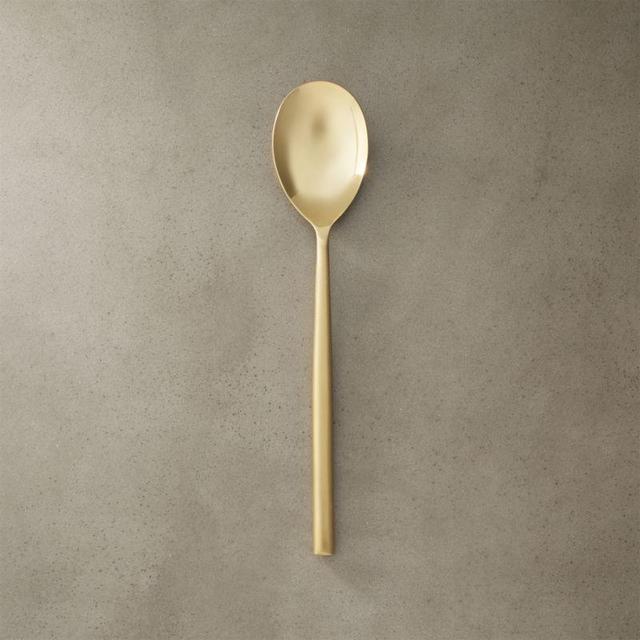 CB2 rush gold serving spoon