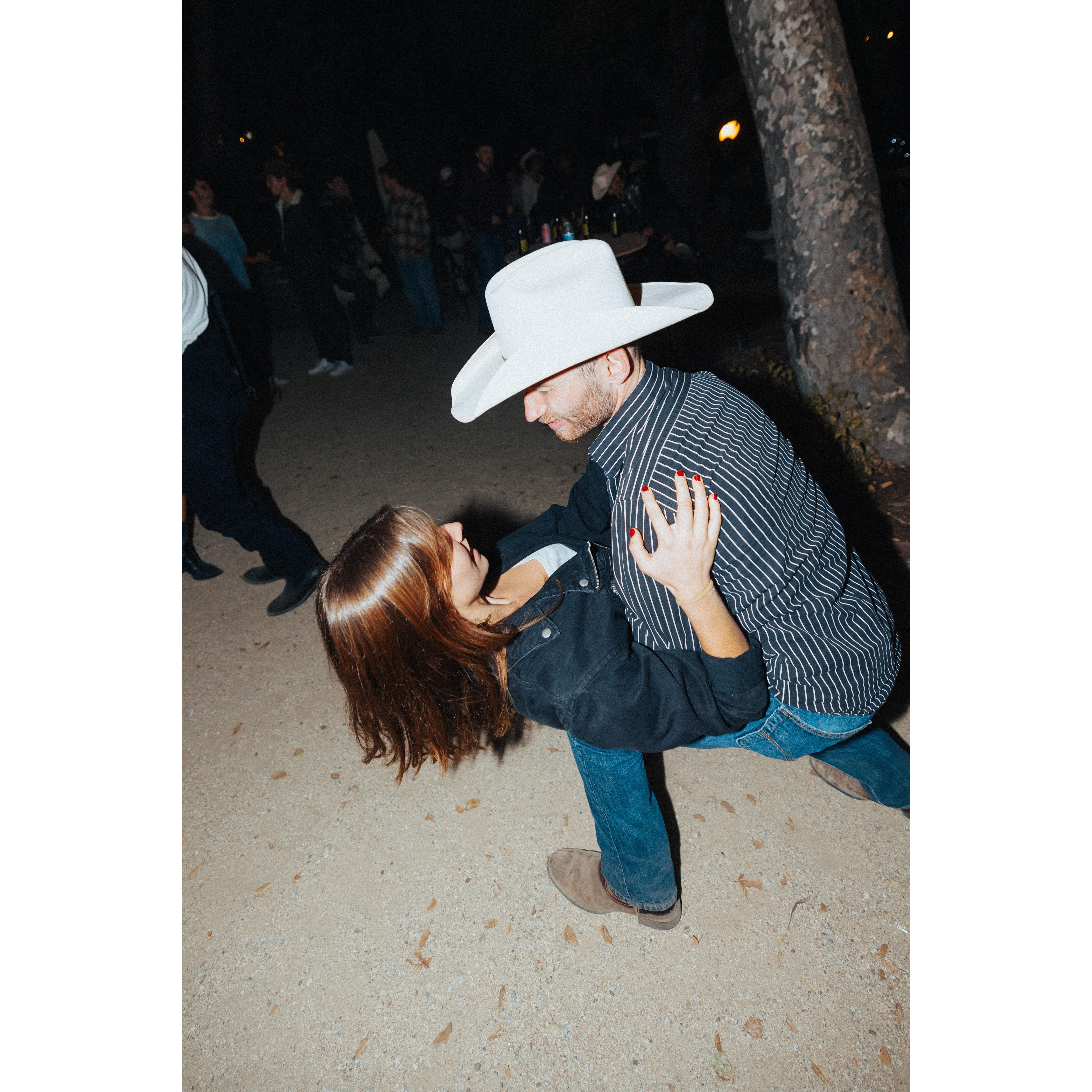 We didn't know it yet, but we were dancing in the same spot where we would get married!