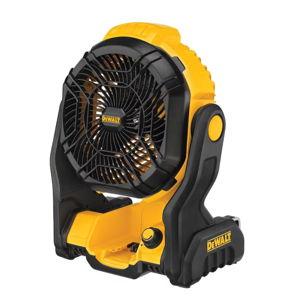 DEWALT 8-in Indoor/Outdoor Jobsite Fan, Battery Powered, in Yellow