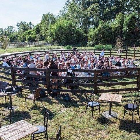 Ceremony location at Cecil Creek Farm.