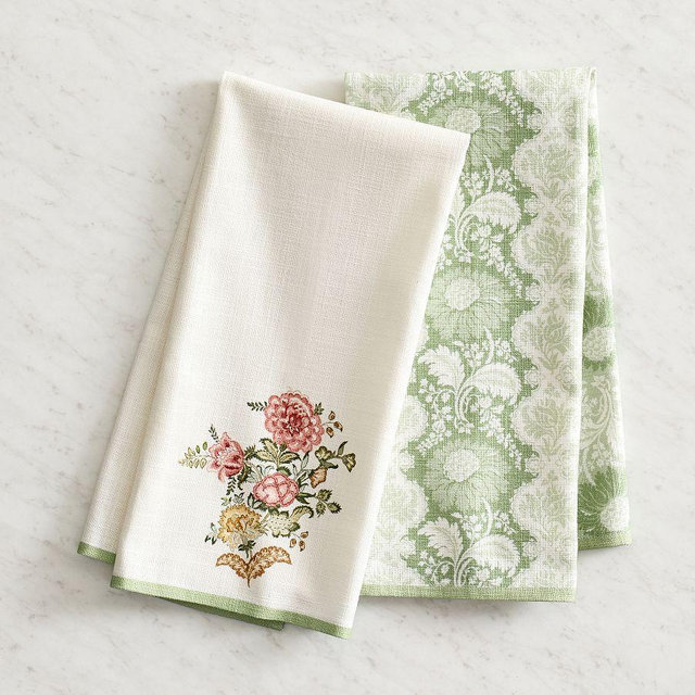 Kravet Tea Towels, Mixed Set of 2 - Multi
