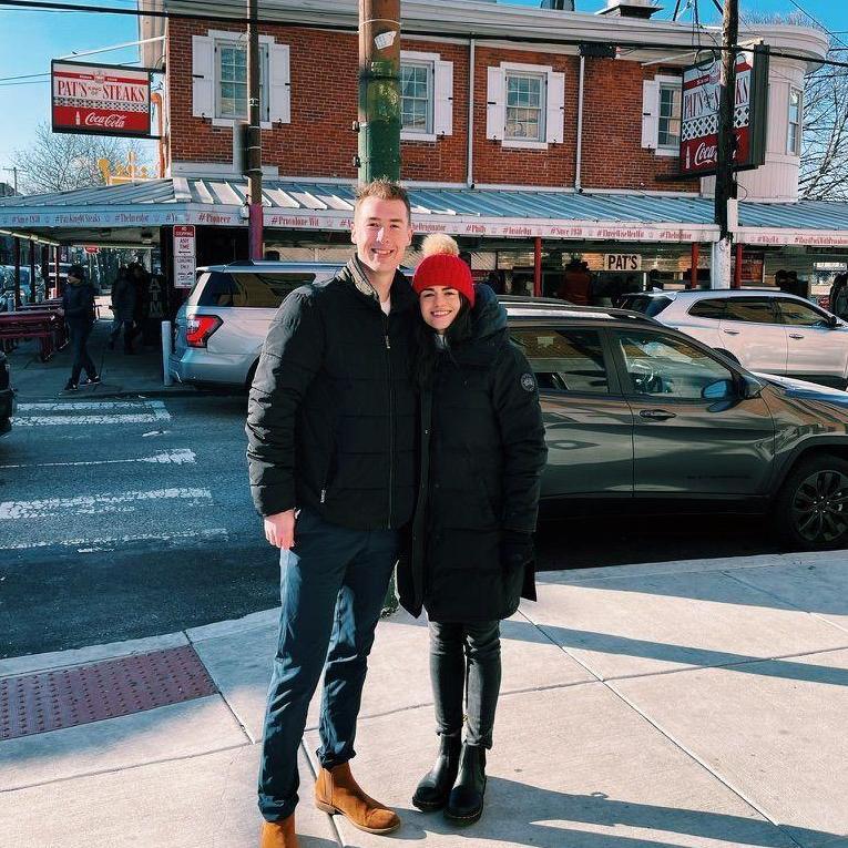 Kate & Jack’s first picture together and getting Grandpa’s favorite Philly cheesesteak.
