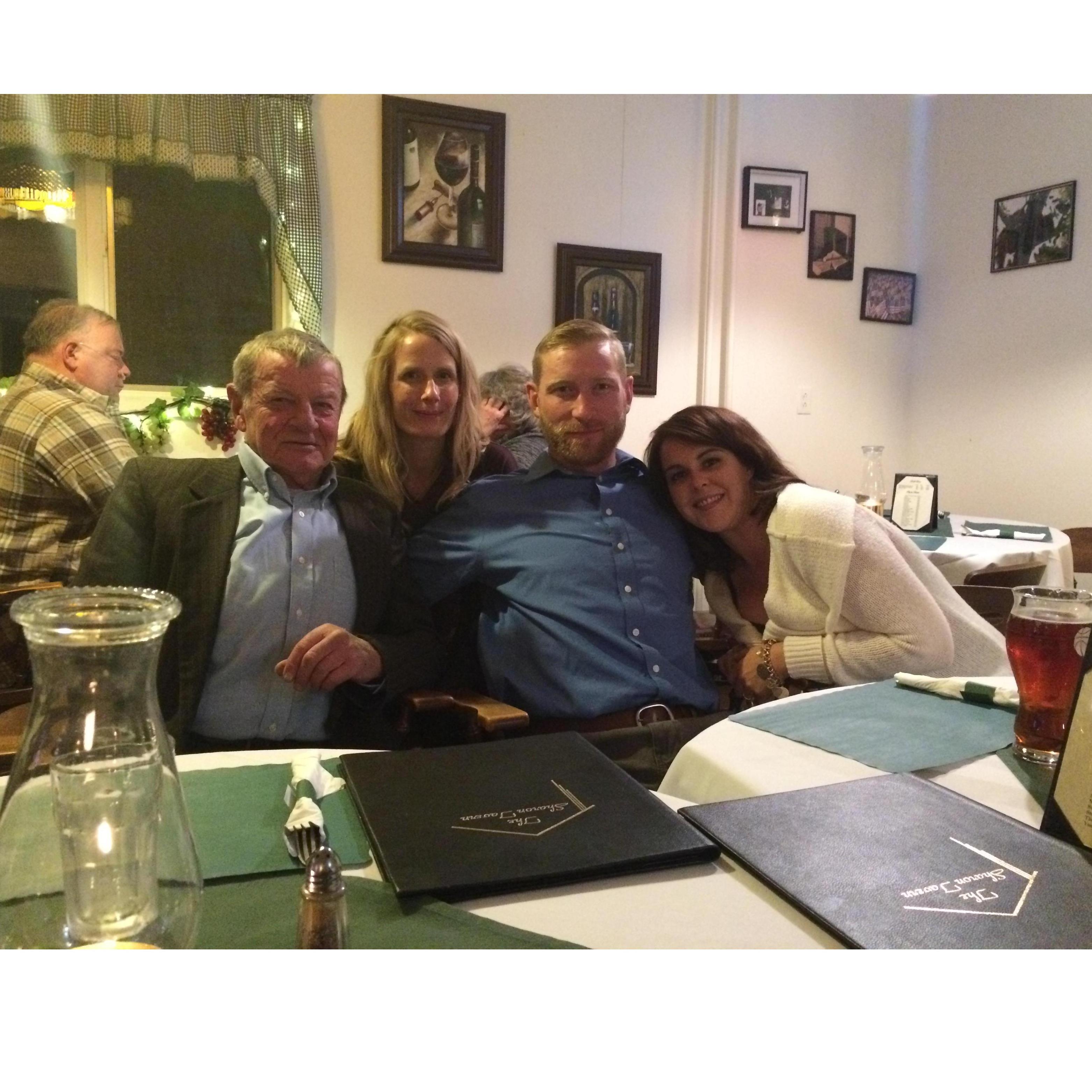 Dad's birthday party at the Sharon Tavern