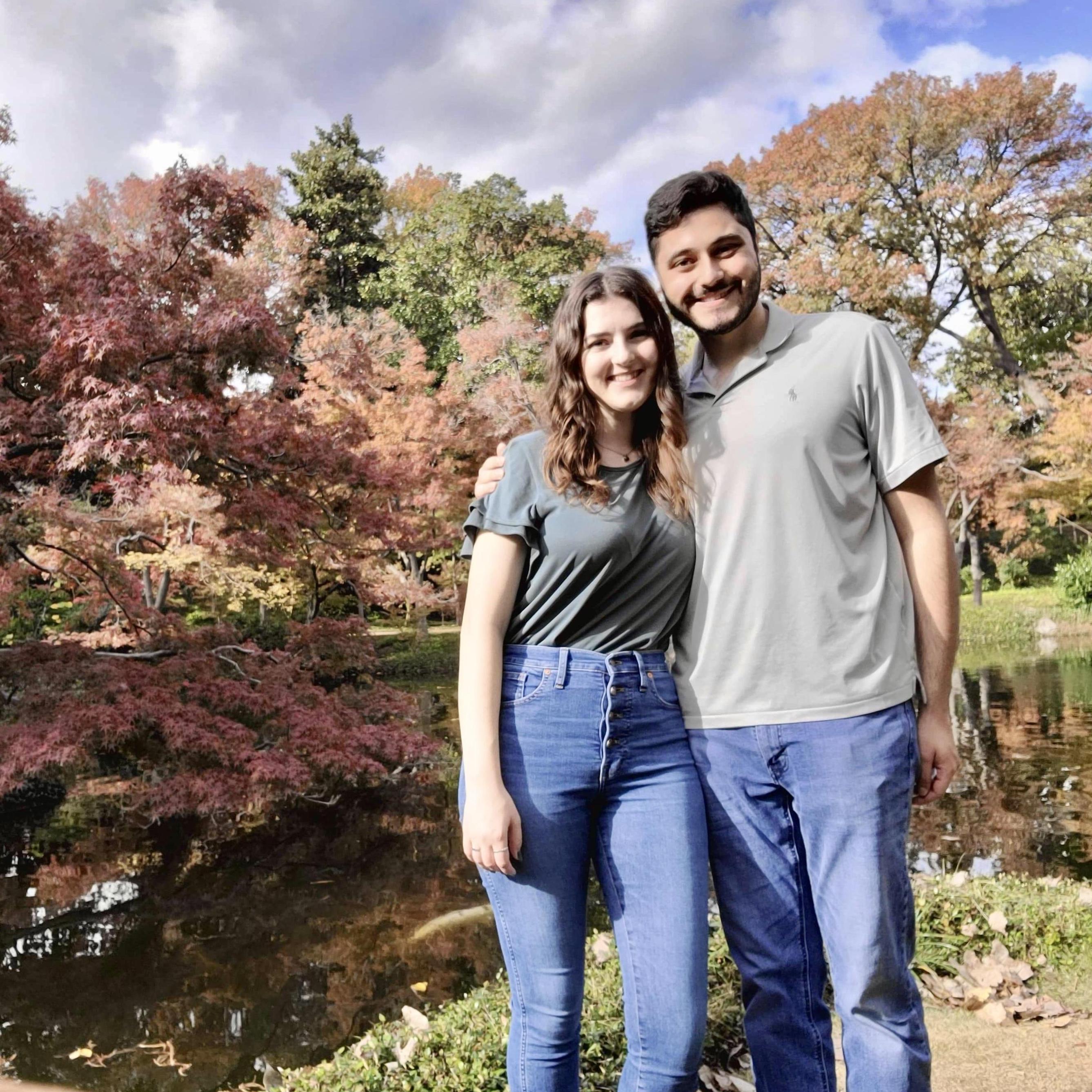 Celebrating our 3rd anniversary at the Japanese Gardens in Fort Worth.