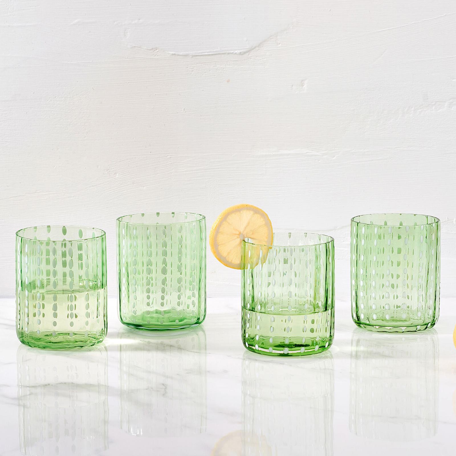 Dappled Clouds Double Old-Fashioned Glass