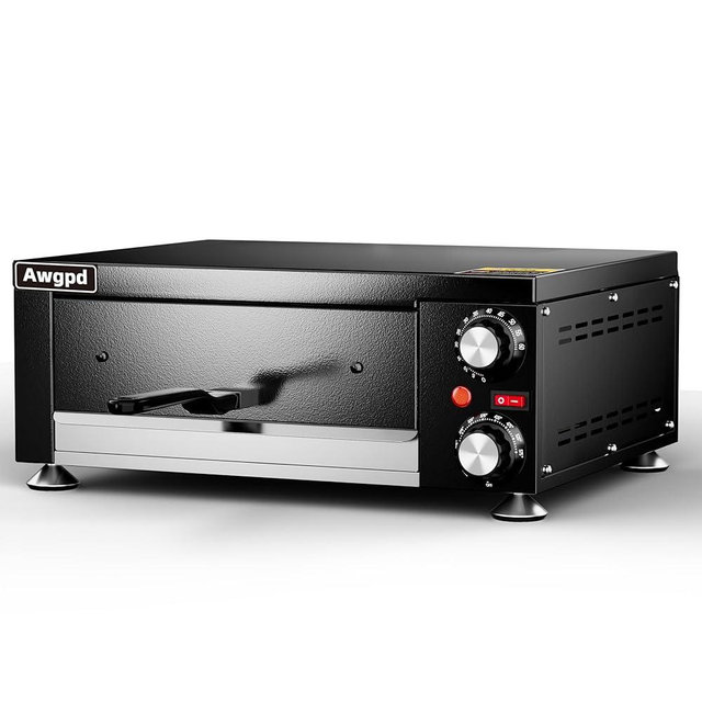 Awgpd Electric Pizza Oven Indoor Countertop Pizza Oven Commercial Pizza Maker Machine for Home with Timer Stainless Steel Pizza Cooker,Commercial Pizza Maker for Restaurant and Home Use