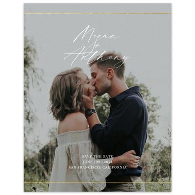 White Wedding Digital Save the Date - Sheffield Photo