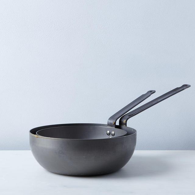 Mauviel M'steel Splayed Curved Sauté Pan