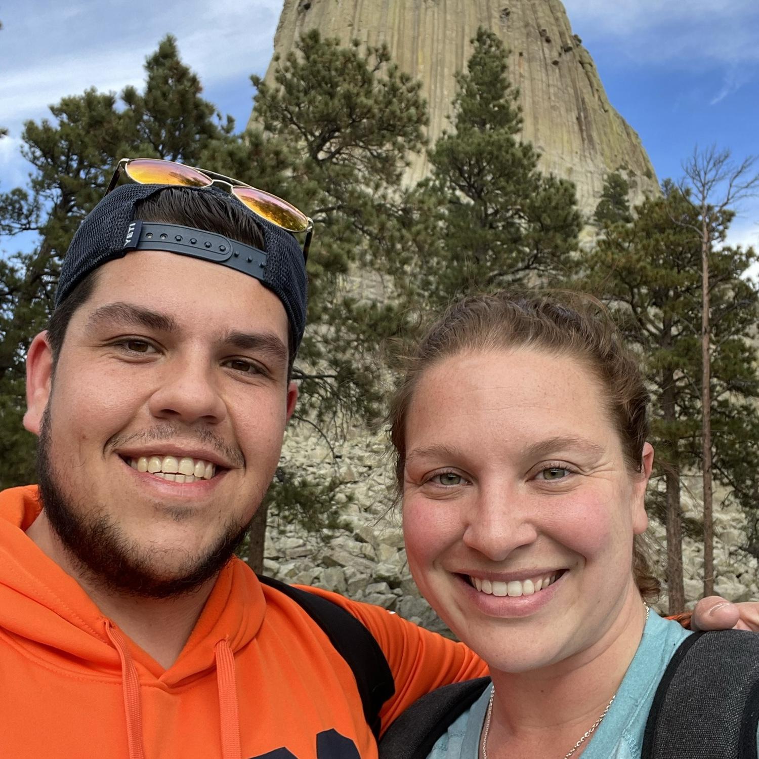 In less than three months of dating, we started traveling with our first trip being a road trip to Devils Tower, and other stops including Wal-Drug, the Badlands, and other scenic stops.