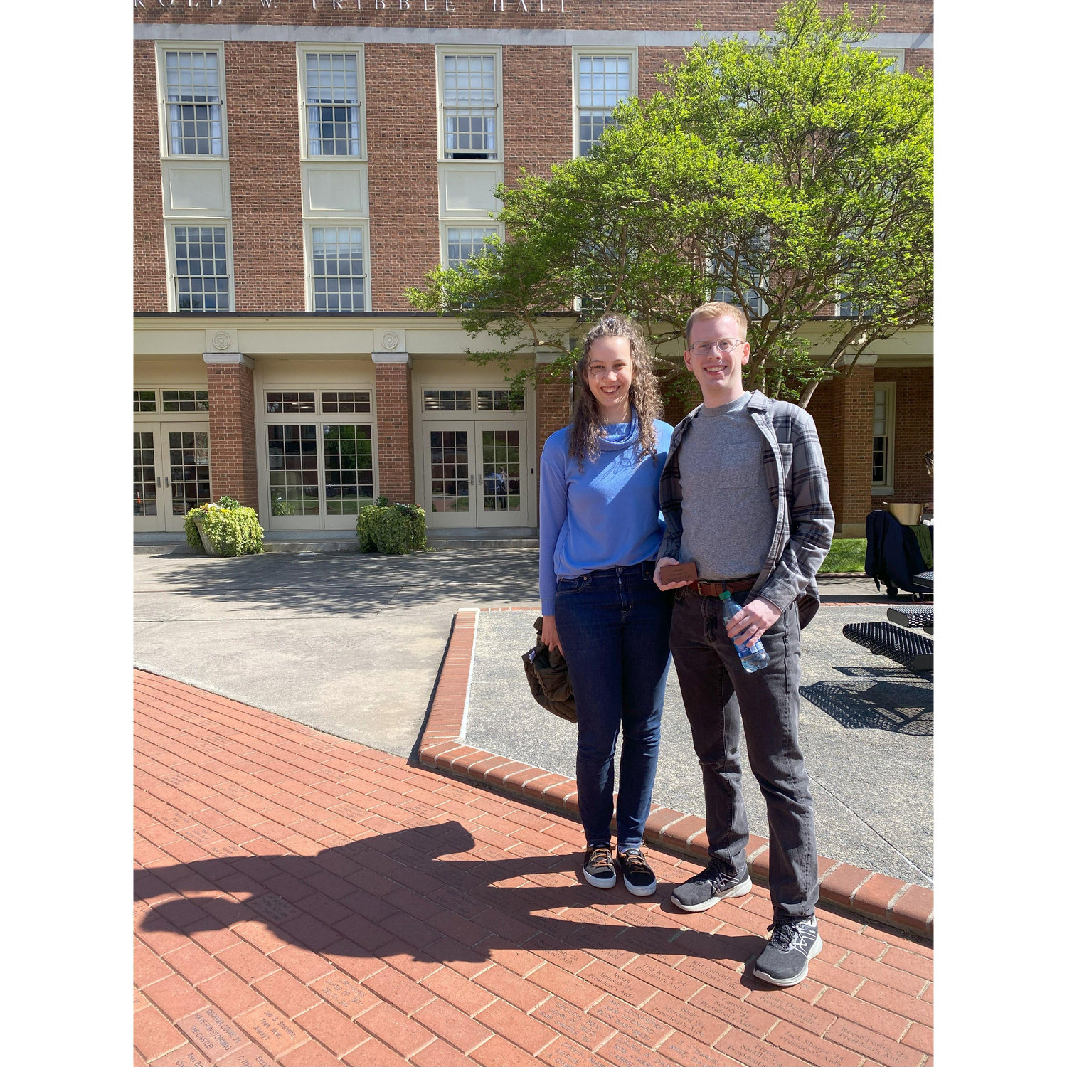 For our second date, Josiah took Anna Lise around his favorite haunts at Wake Forest University