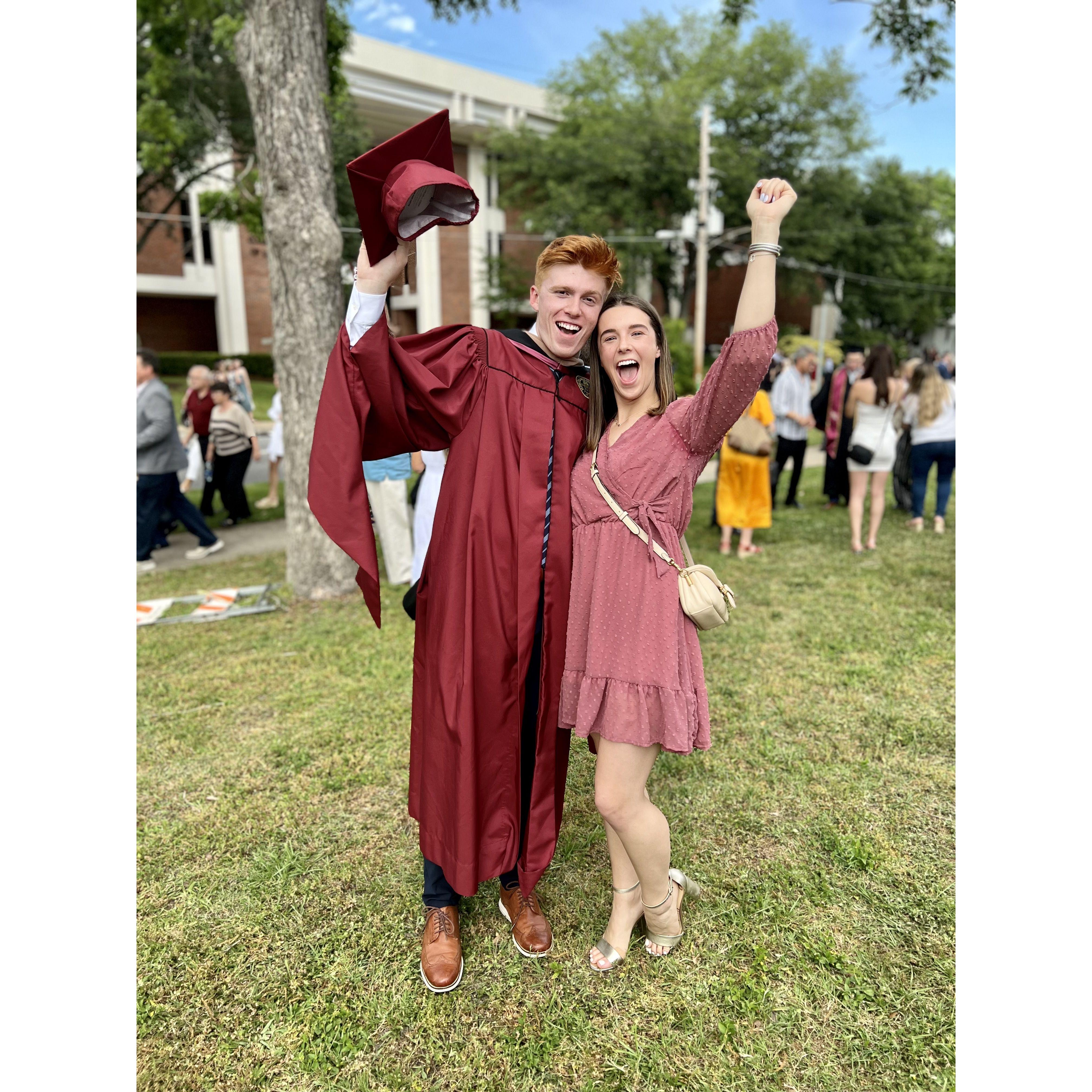 Tristan's Graduation with his Masters Degree!