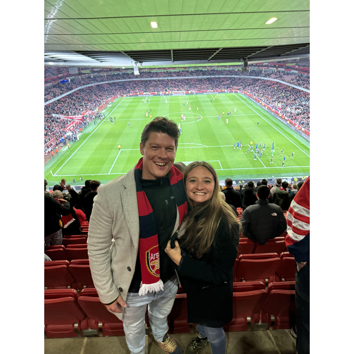 Colin's dream came true...of finding Colleen! Oh and of seeing Arsenal play at their home town stadium in London