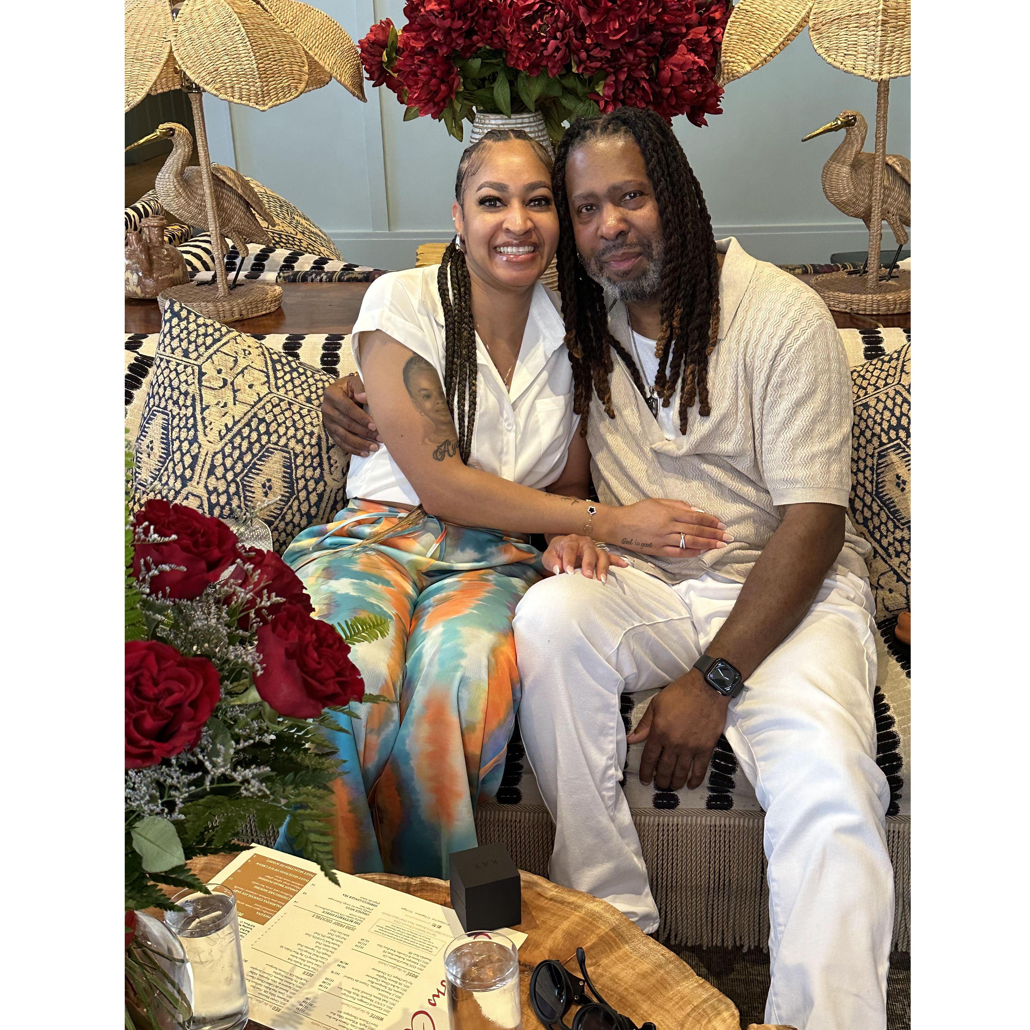 In New Orleans this was that Magic Moment! She said Yes!