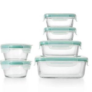 OXO Good Grips 12 piece smart seal glass container set