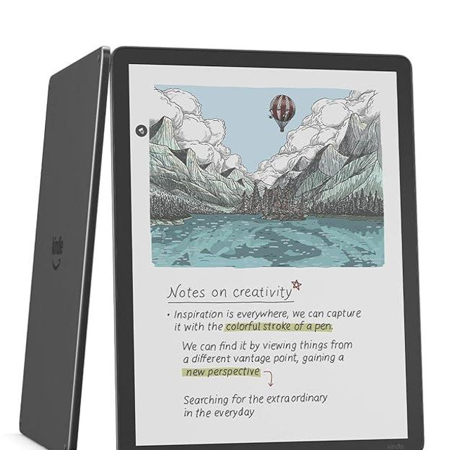 Amazon Kindle Scribe Colorsoft 64GB (newest model) — 11” paper-like color display with front light — Thin, light, powerful — Write in notebooks, documents, and books. Includes Premium Pen - Graphite