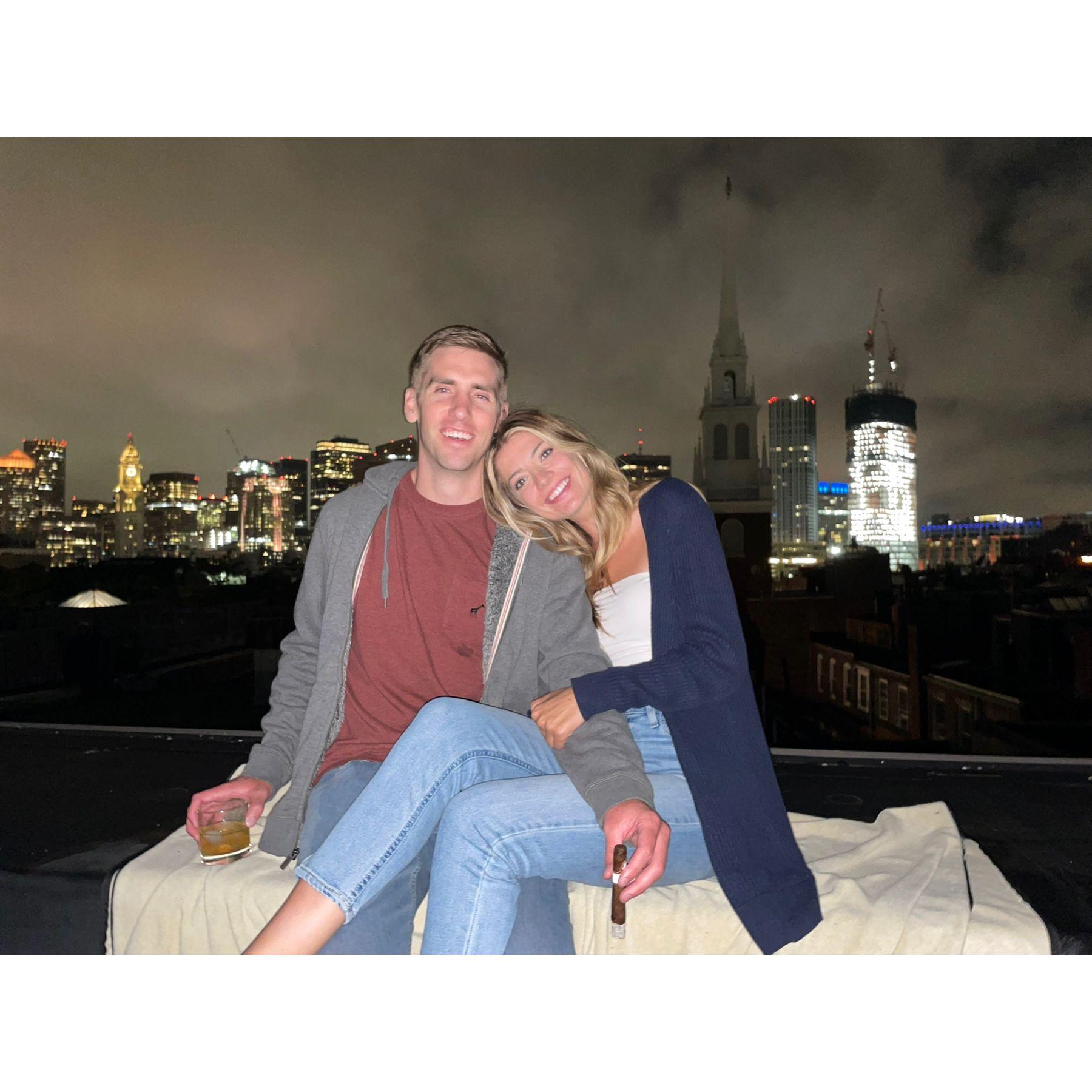 Boston apartment rooftop