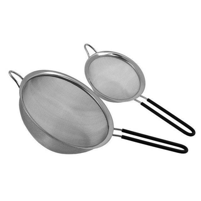 Oneida Mesh Stainless Steel Strainers with Long Handles (Set of 2)