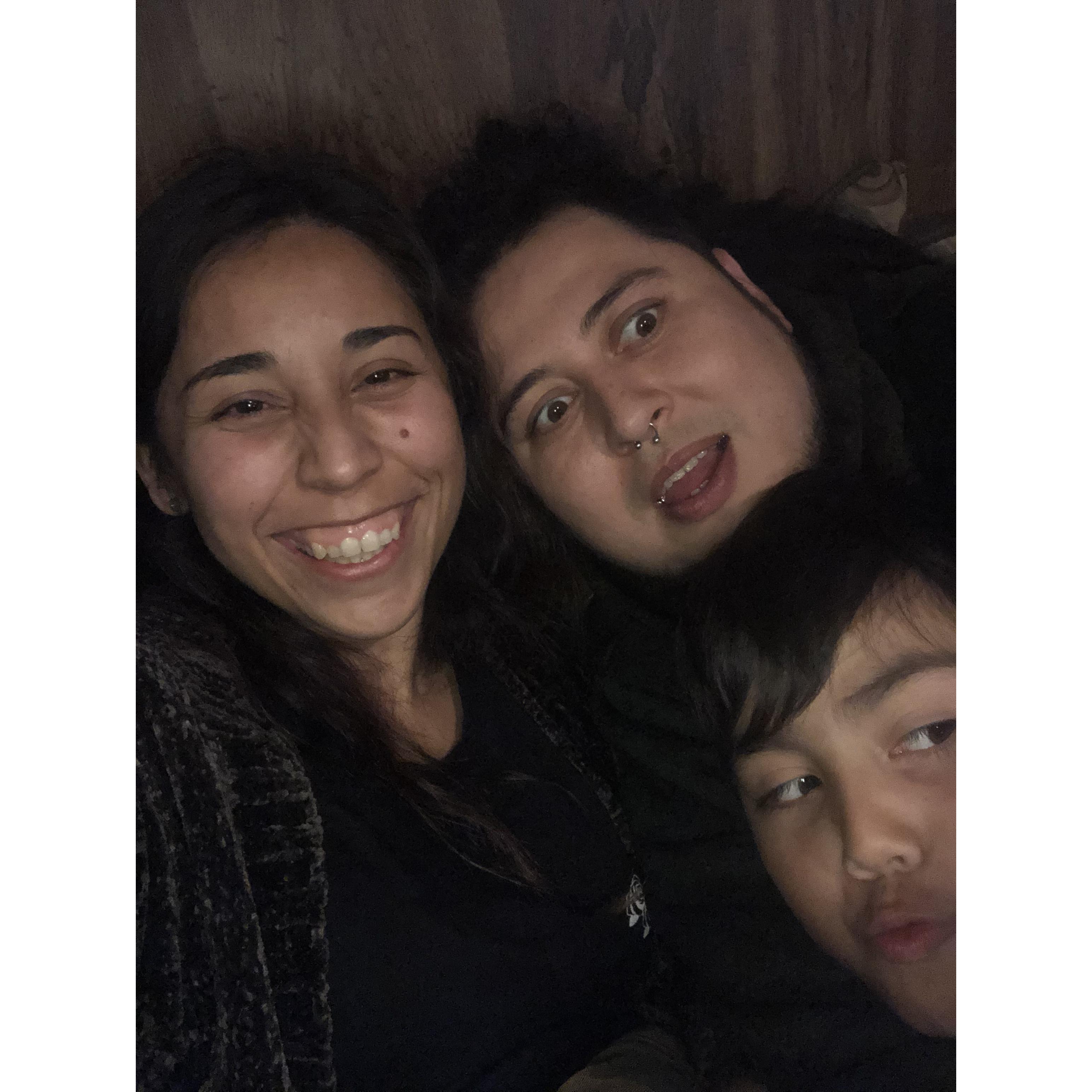 Movie night with my handsomes 🥰🍿🎬