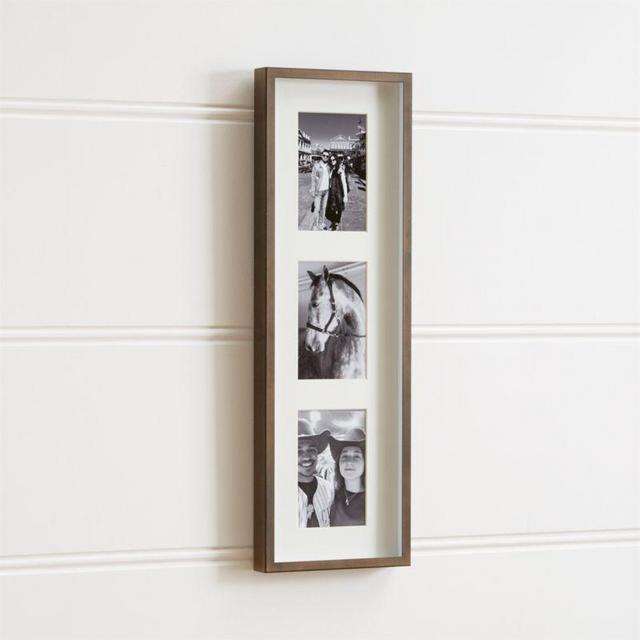 Brushed Antique Bronze 3-4x6 Frame