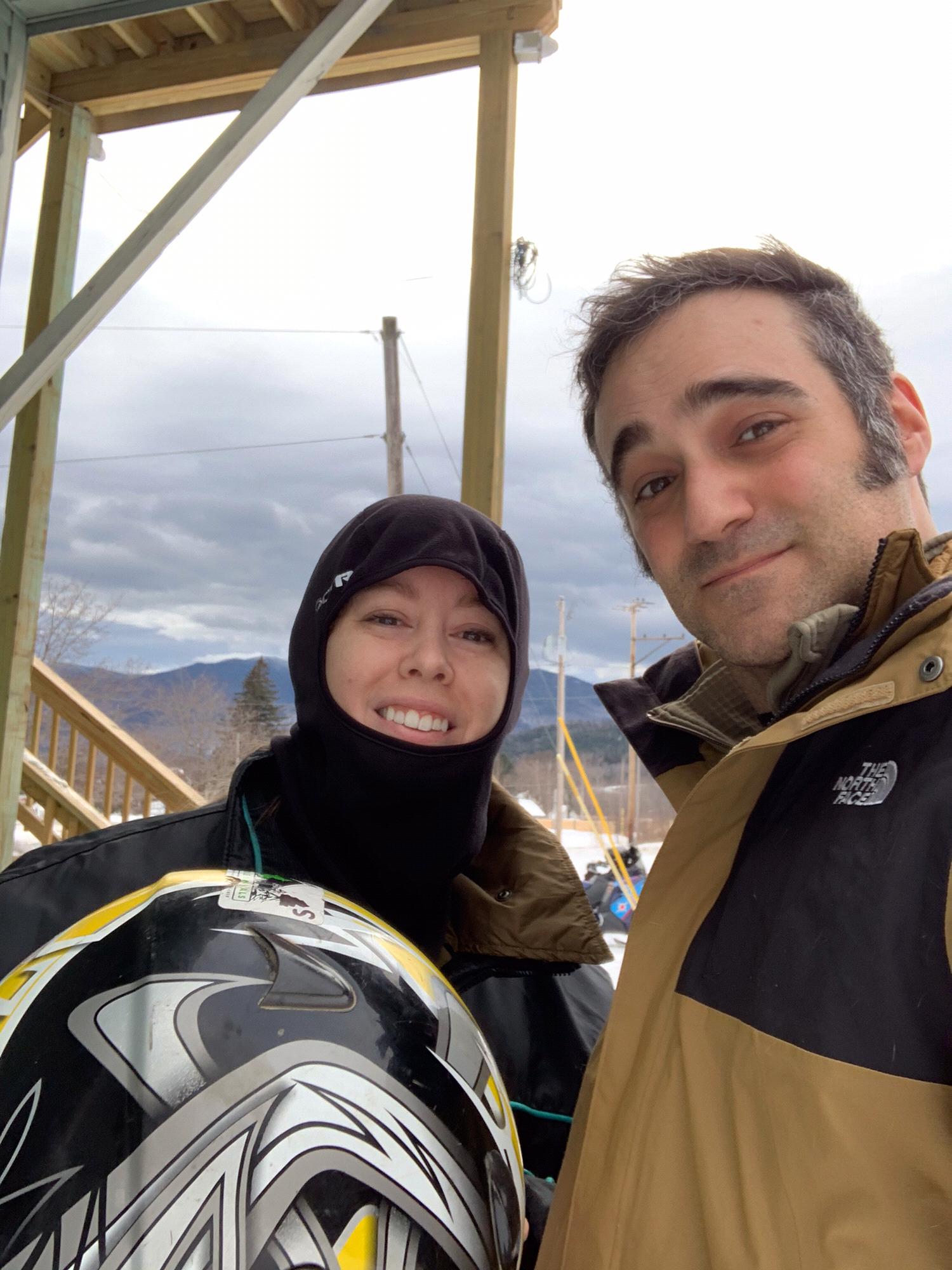 First time snowmobiling! January 2020