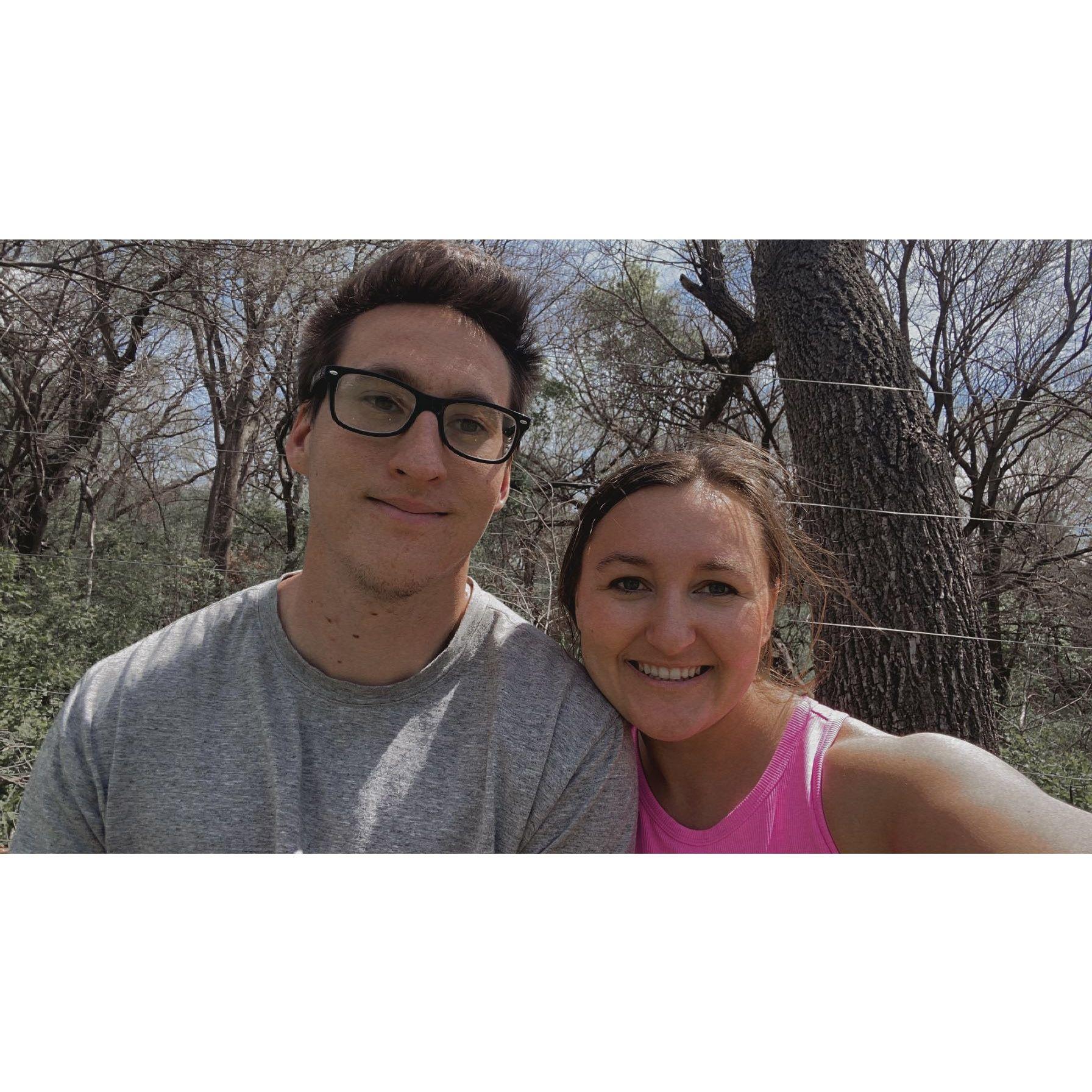 On a mini golfing date