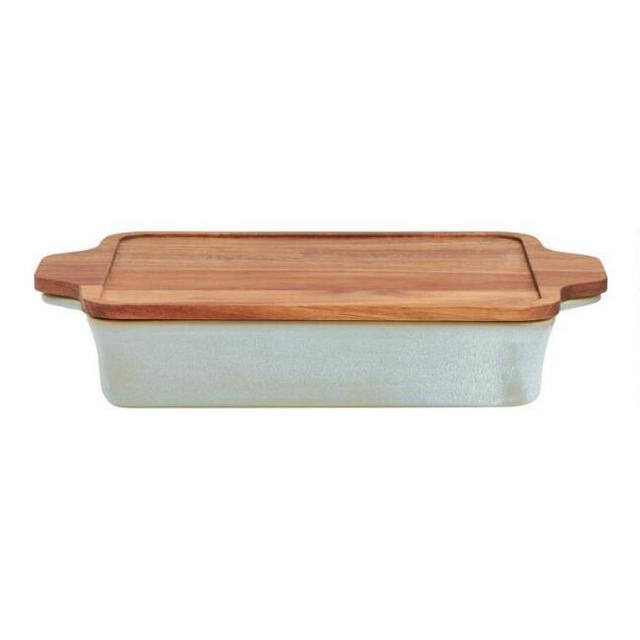 Rectangular Sage Green Nonstick Ceramic Baking Pan - World Market